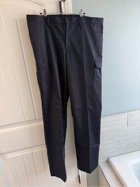 Men's Navy Cargo Pants with Side Pockets